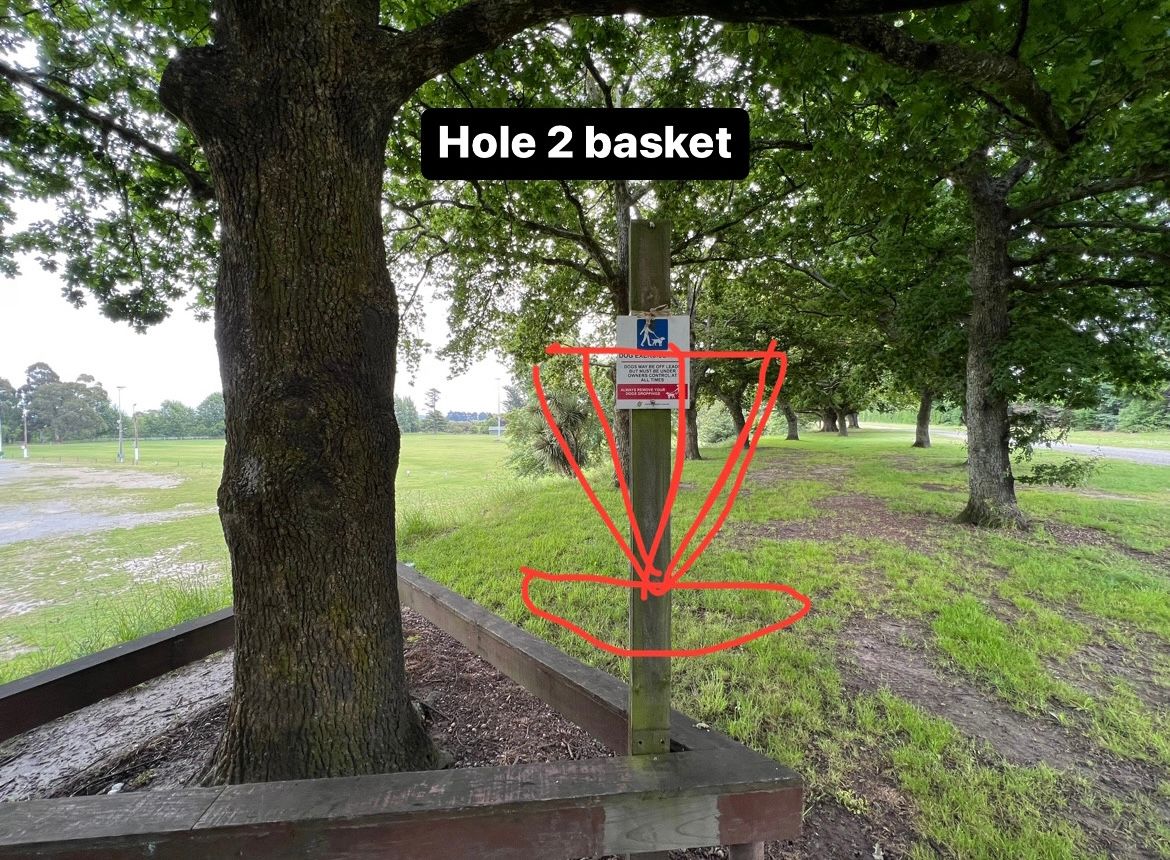 Hole 2 basket