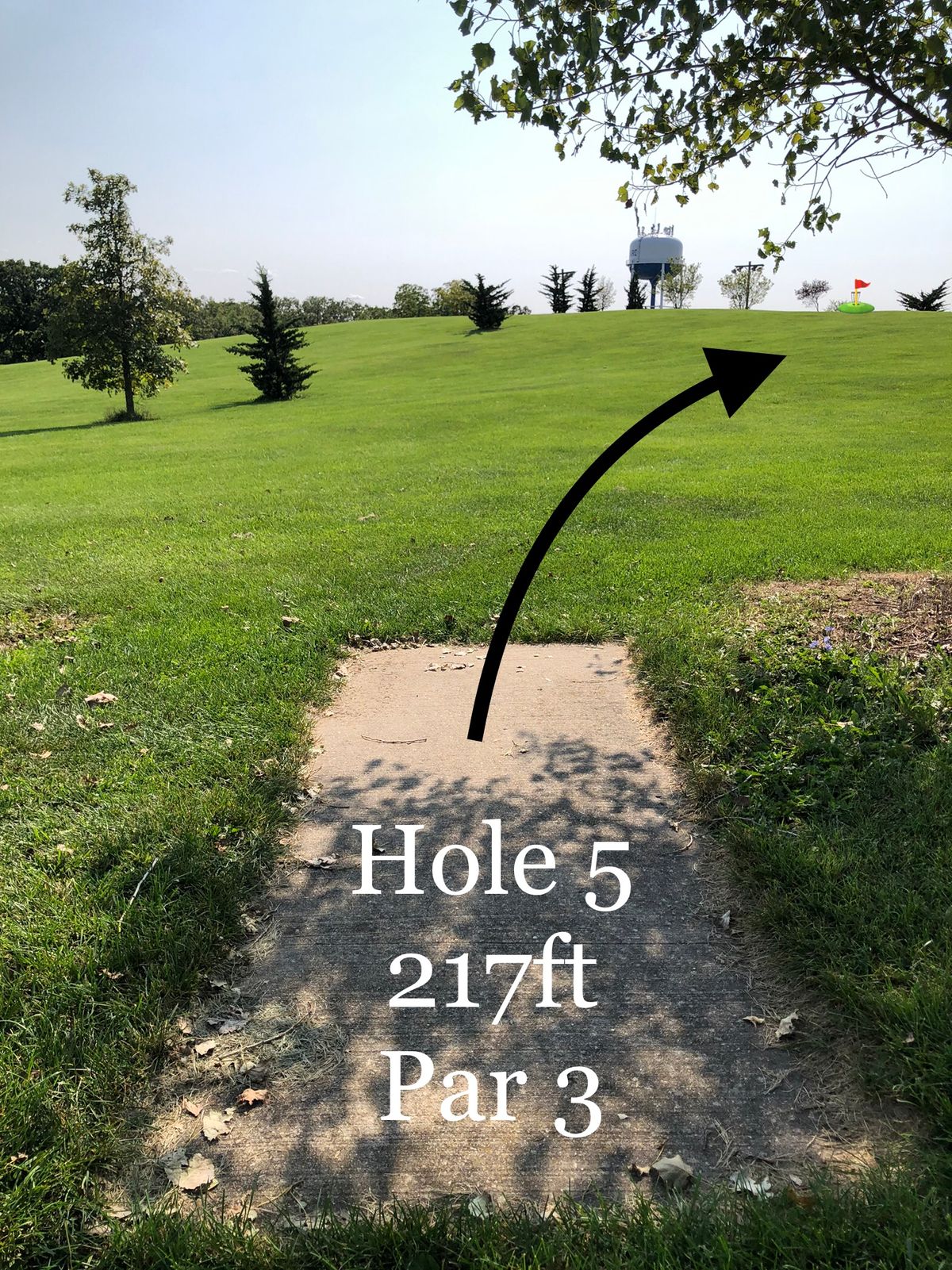 Look from hole 5 tee.