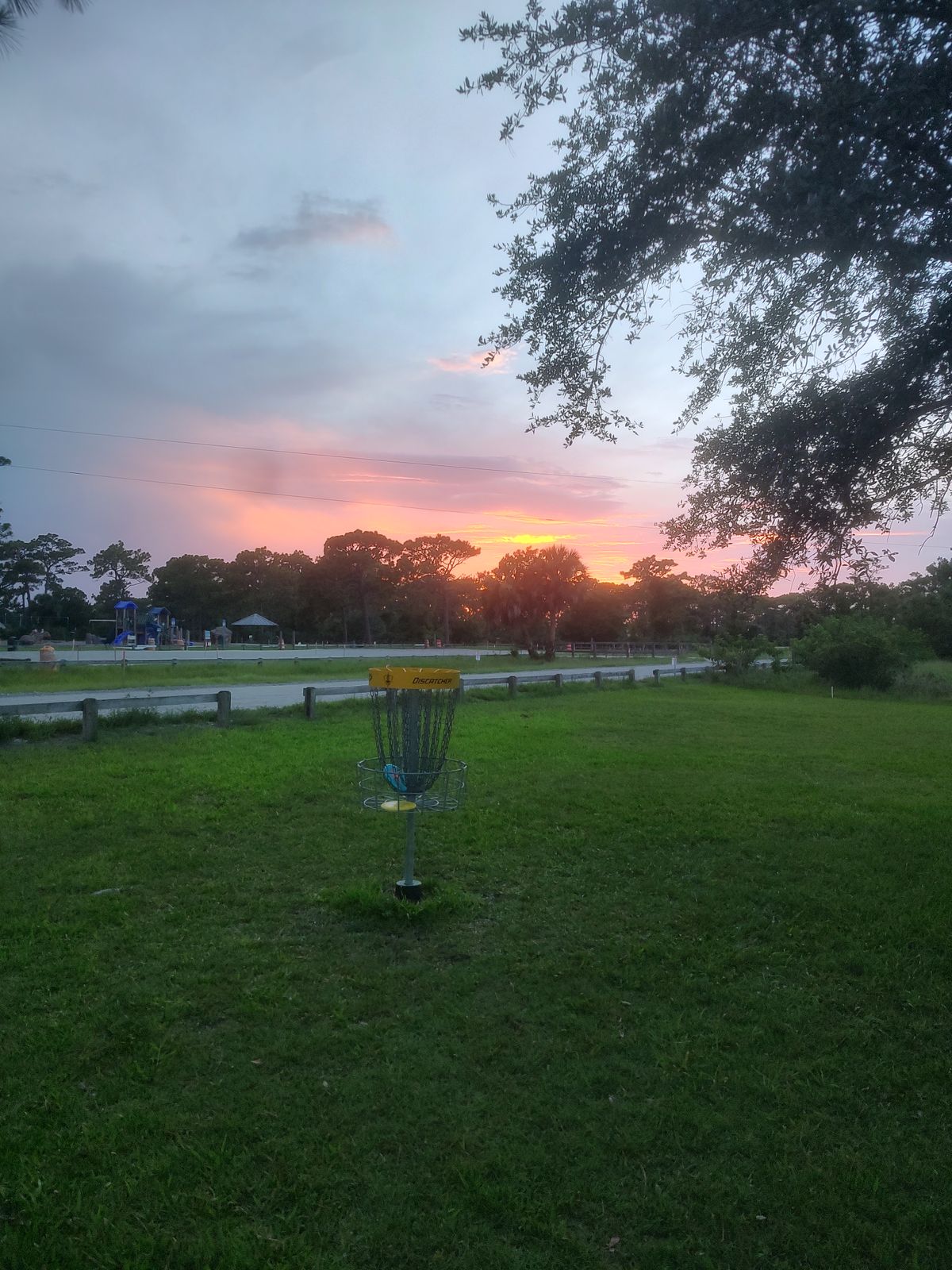 Sunset on hole 7