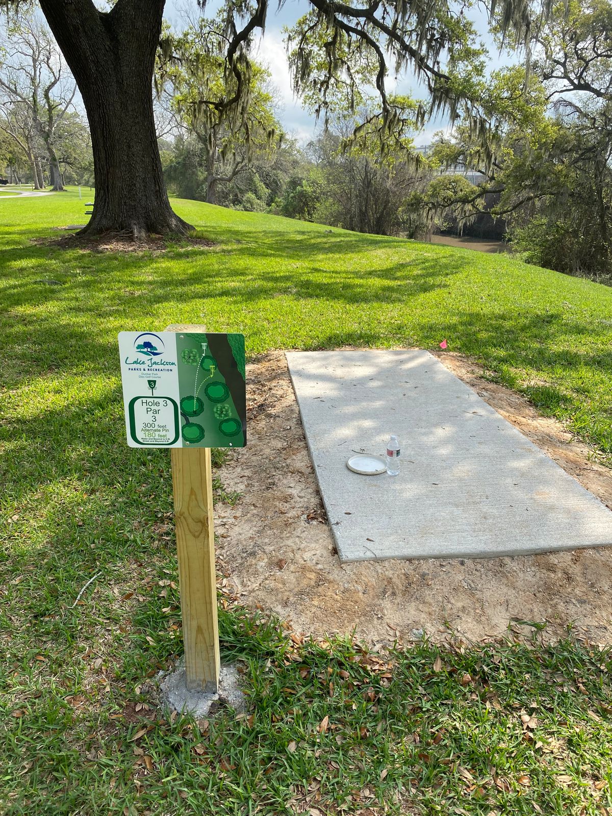 New Tee signs for easy navigation. This is hole 3 - Short. Good elevation on holes 1-5.