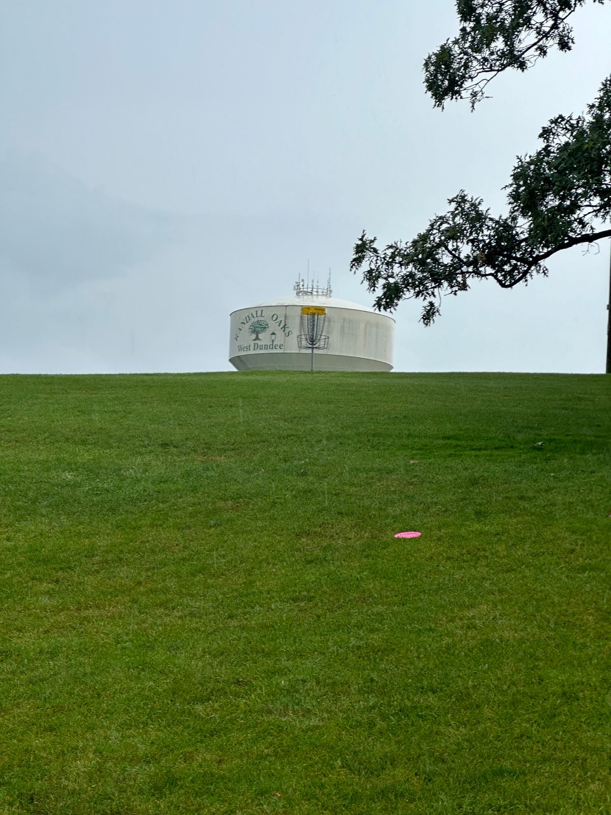 Hole 5 at the base of Water tower