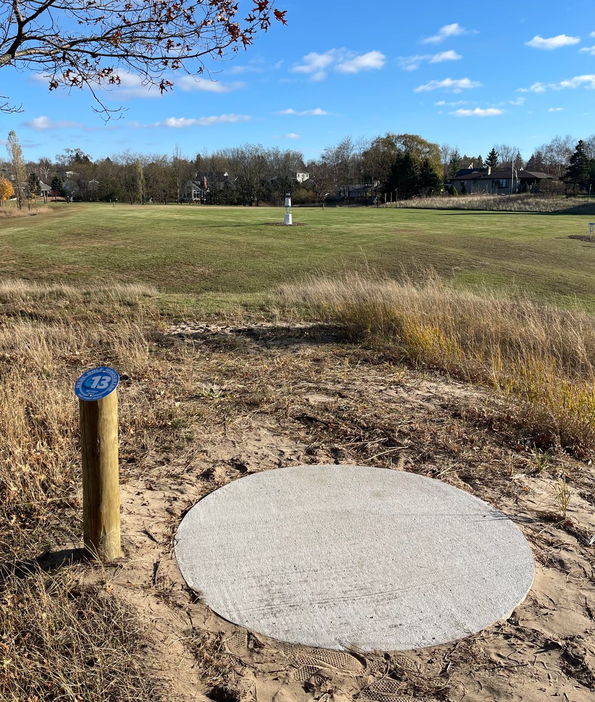 13 Tee Pad looking to the basket
