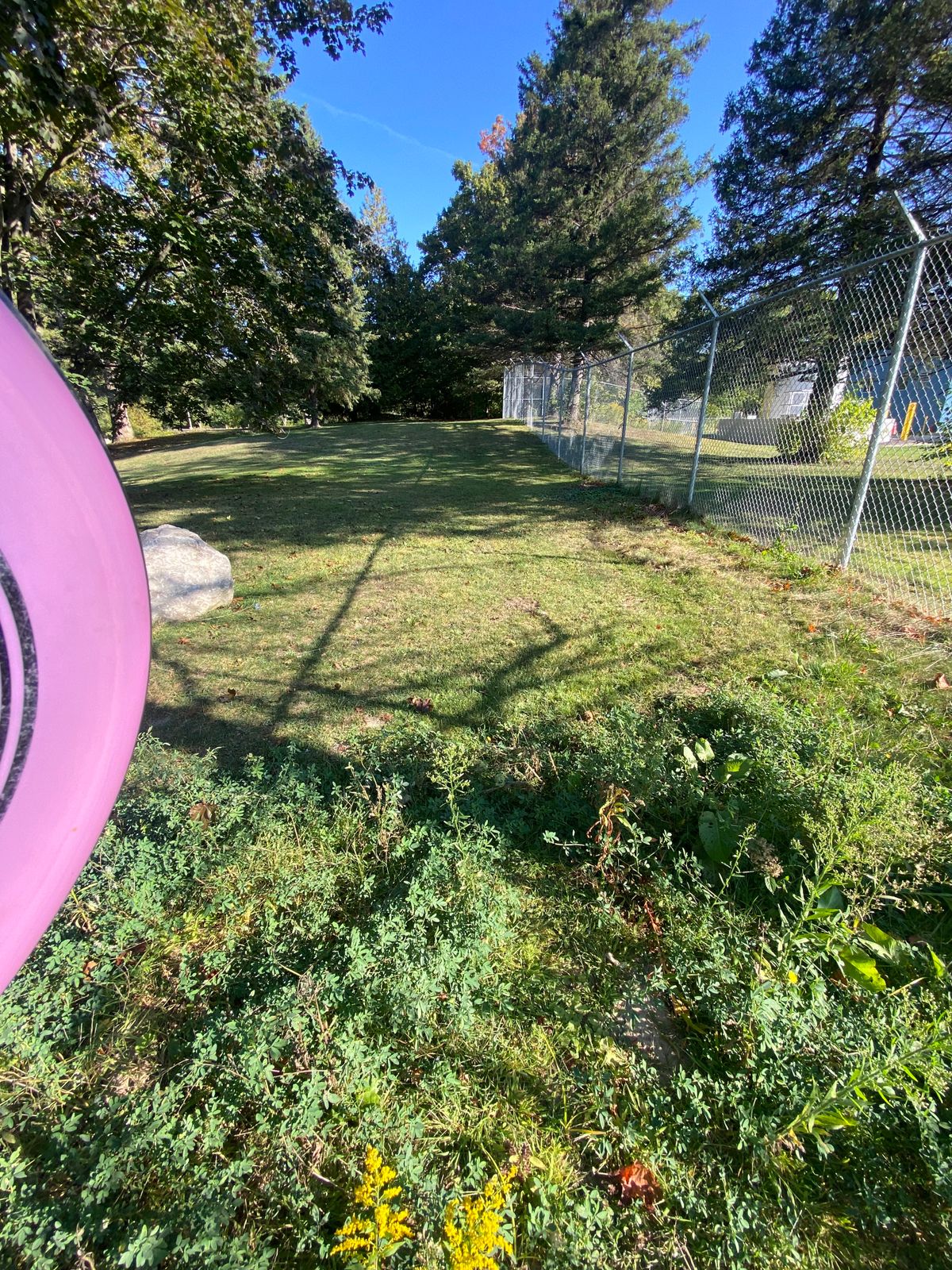 Hole 13’s Tee area (used to be to the right of the rock 6 ft back)