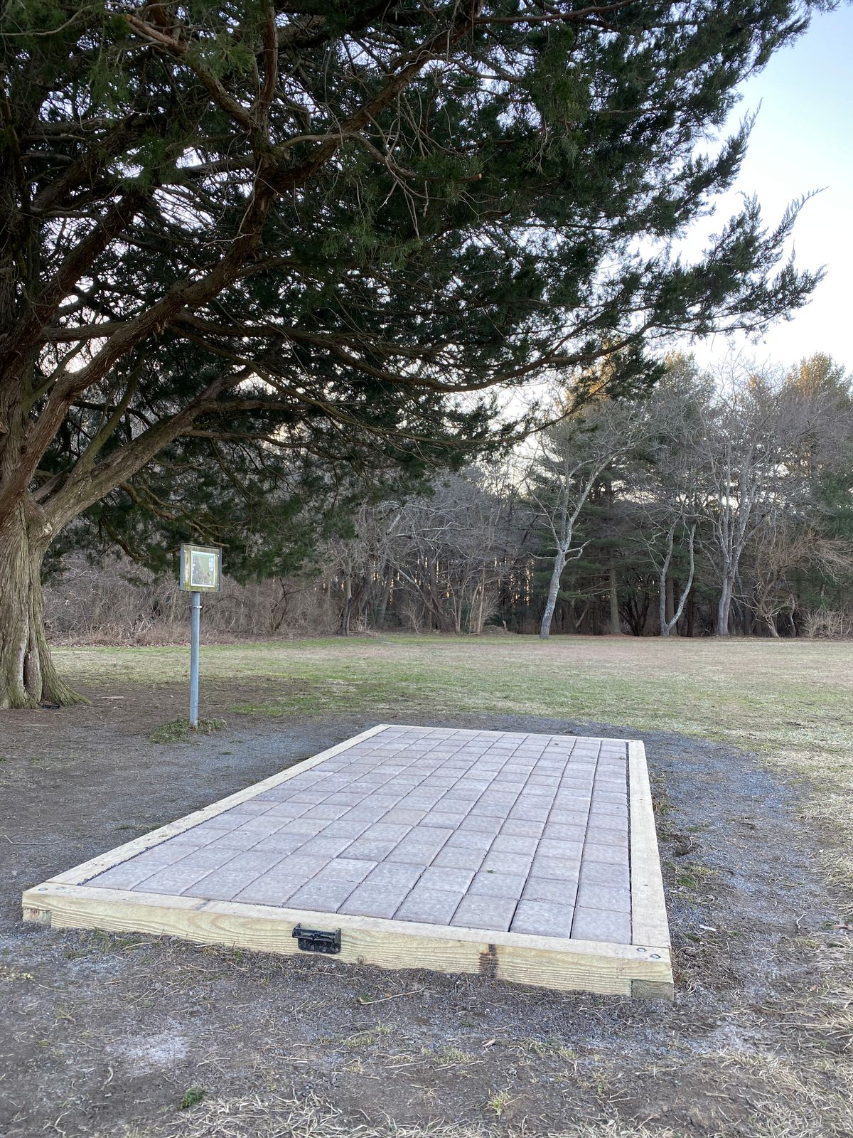 Updated tee at first hole.