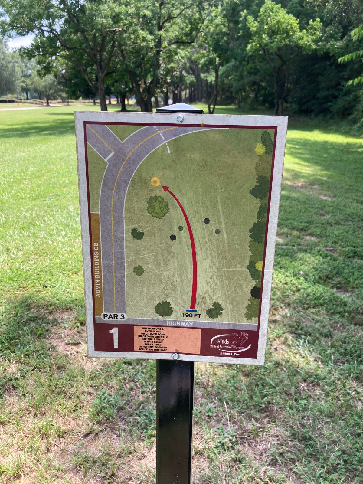 Hole 1 Sign