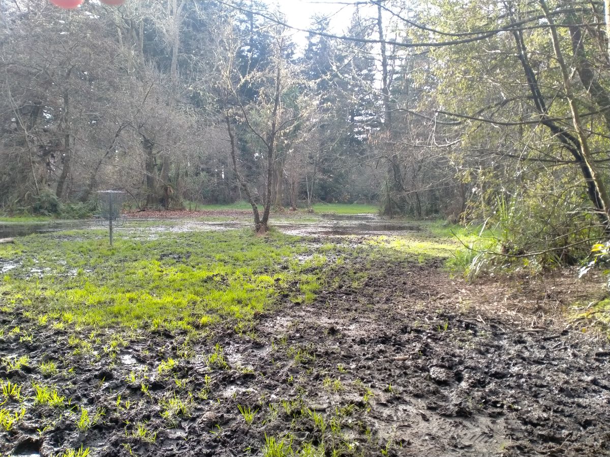 Hole #9 can be muddy. Sometimes with few cm of water too 😜.