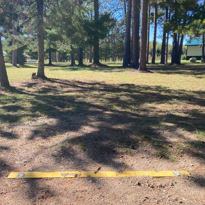 Hole 9 tee marker.