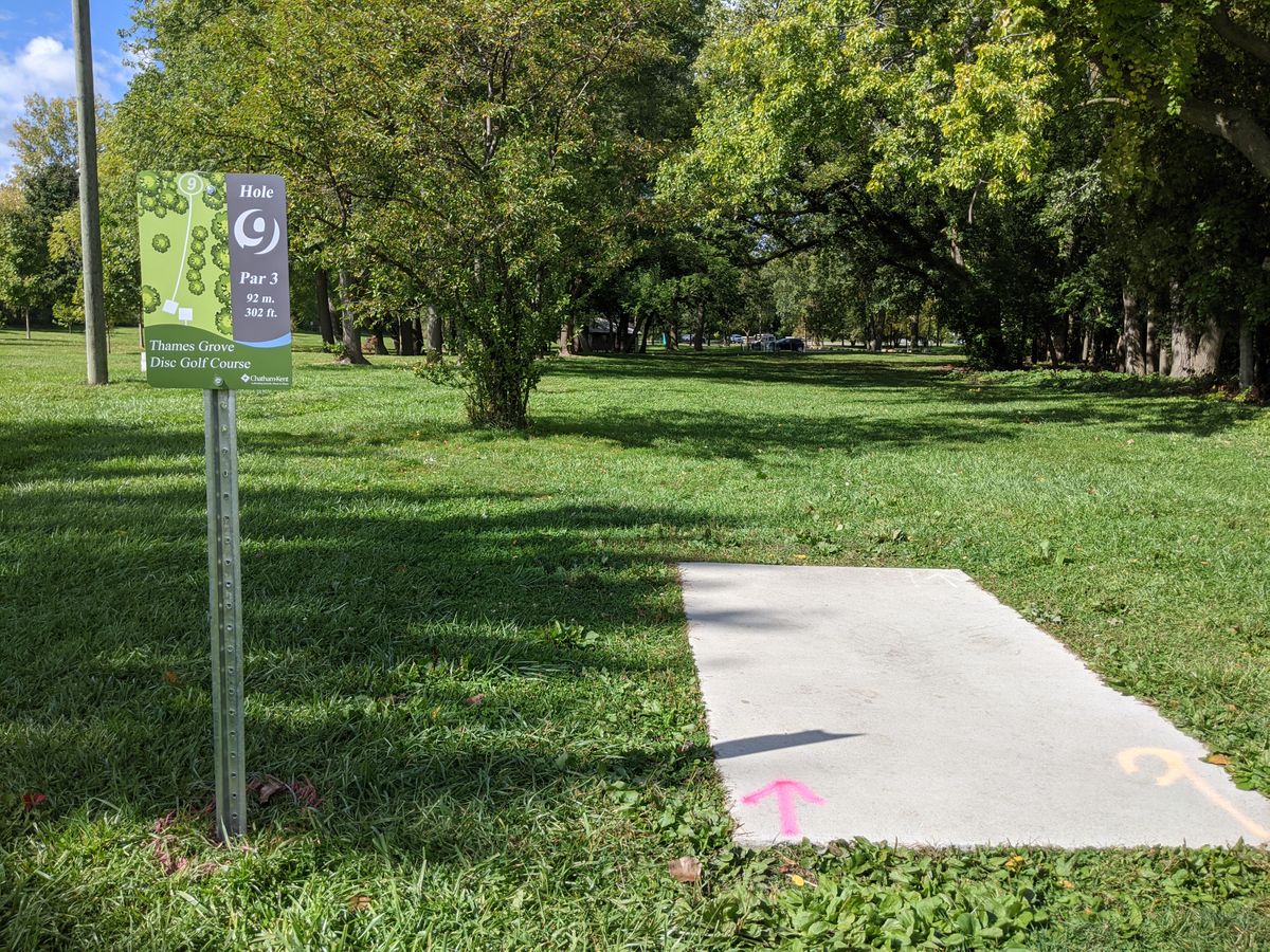 Hole 9 tee