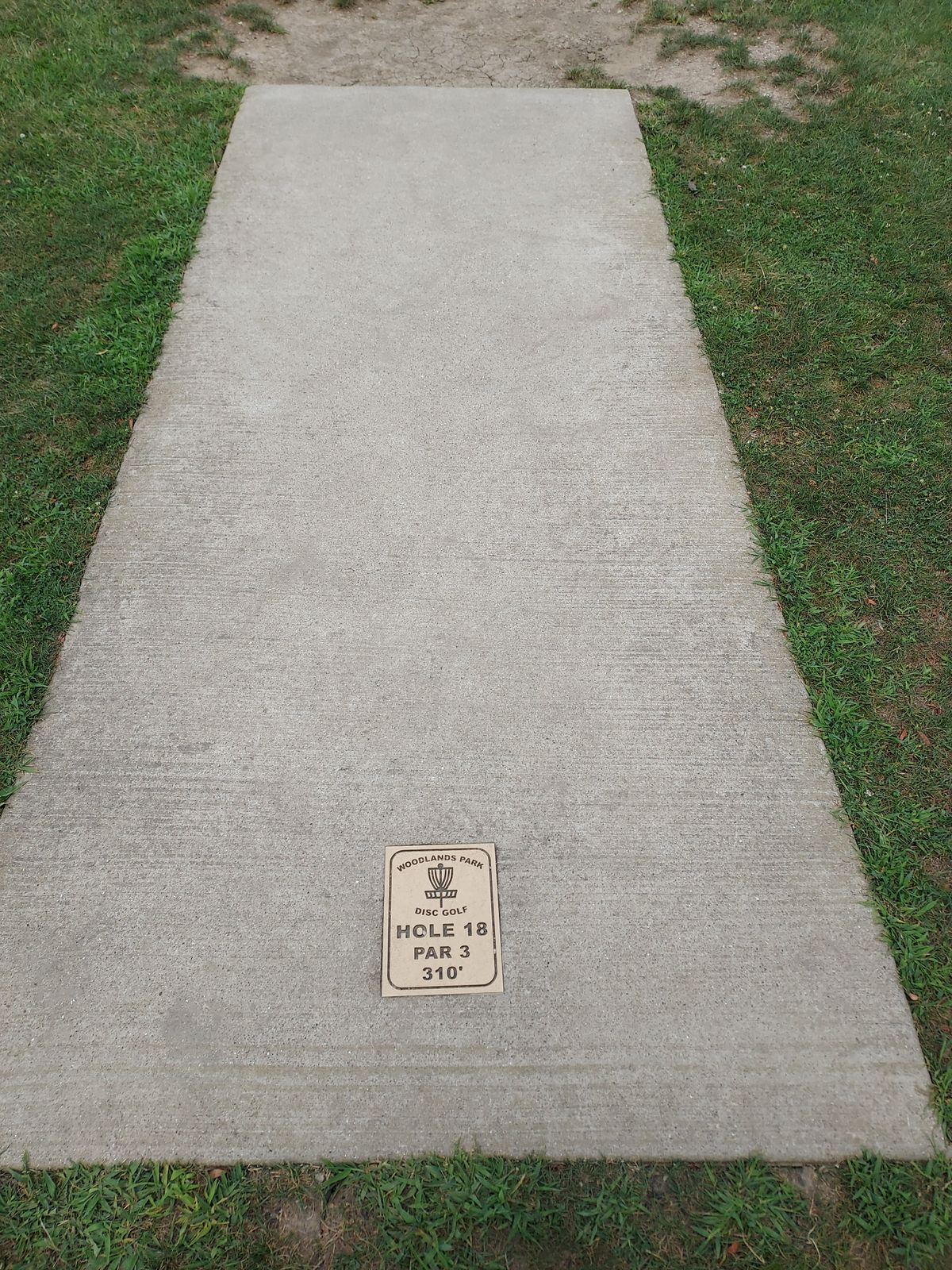 Hole 18 tee