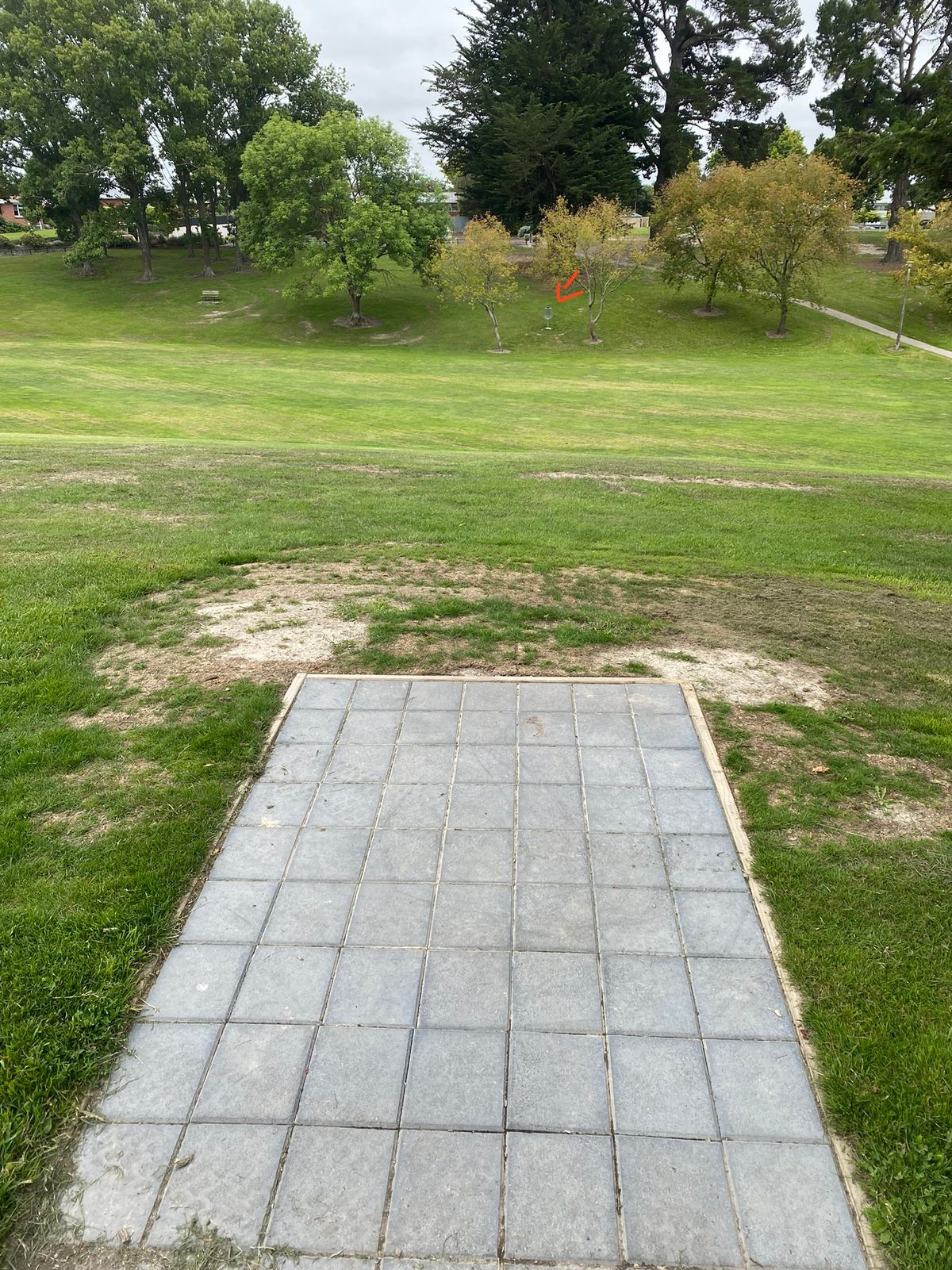 Preview of Hole 7 from the tee-pad.