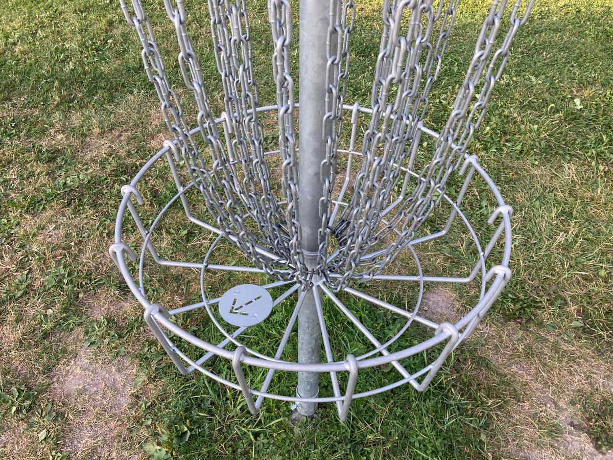 Directions to next tee in all the baskets.