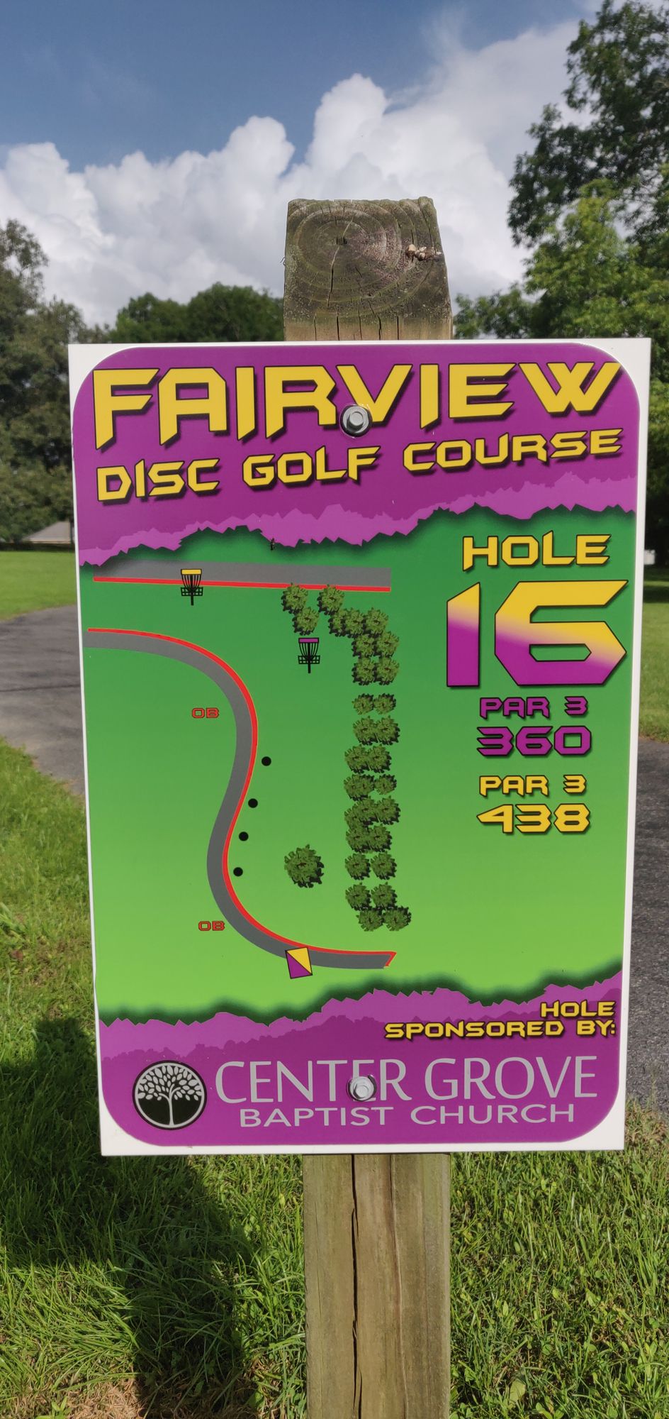 Hole 16 TeeSign