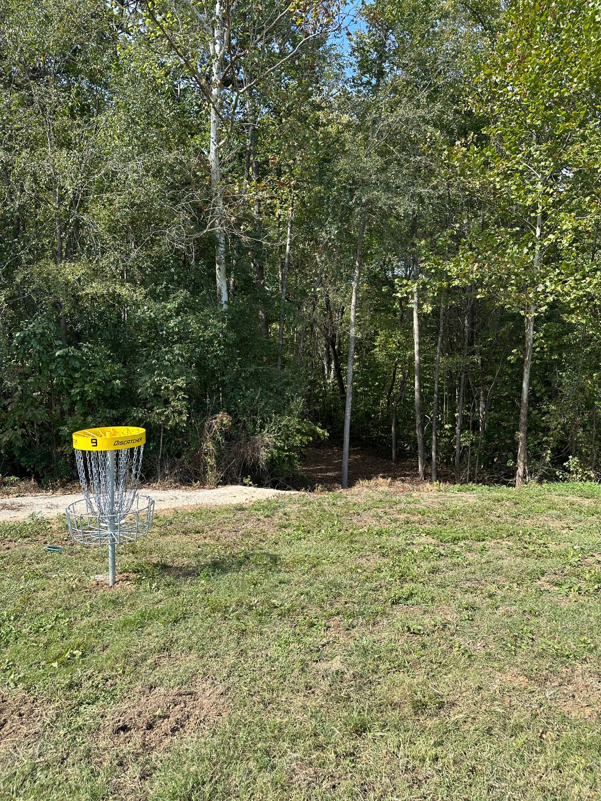 Hole 9 looking back to the tee.