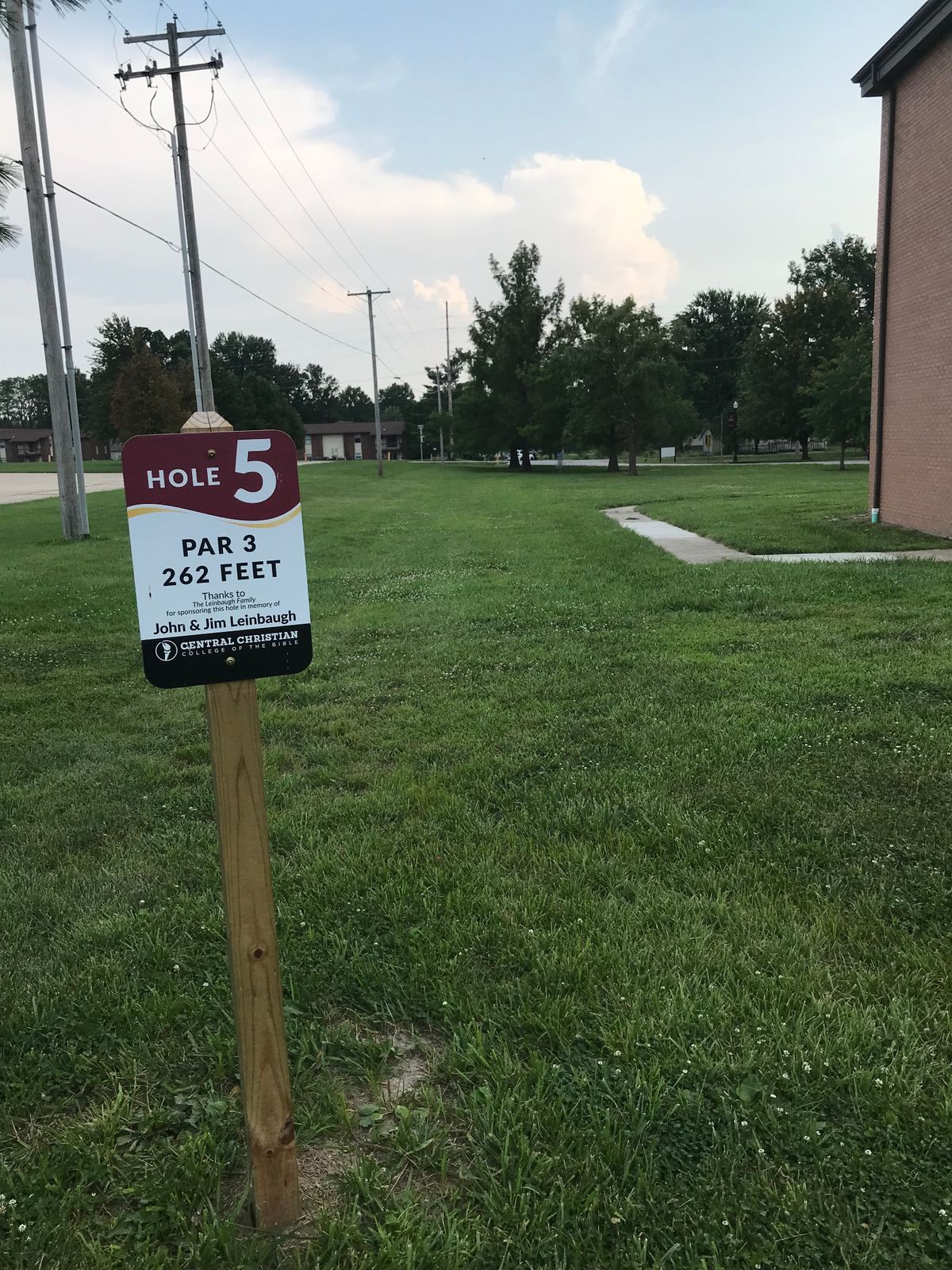 Hole #5 tee area