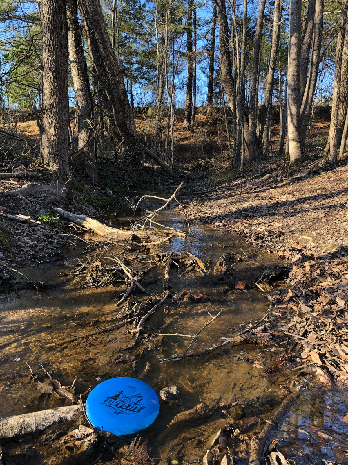 A small creek on the right of 17