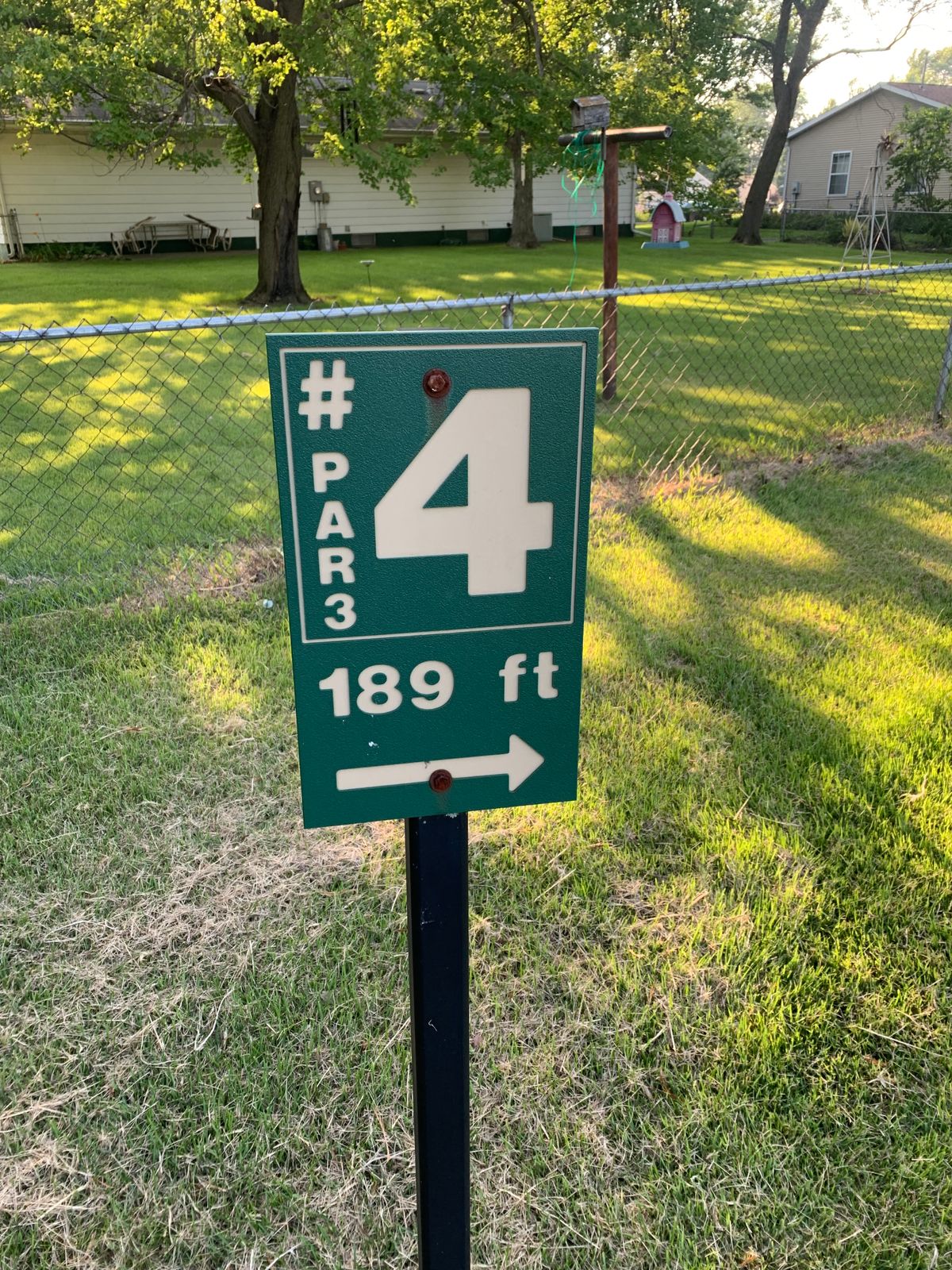 Hole #4 tee sign