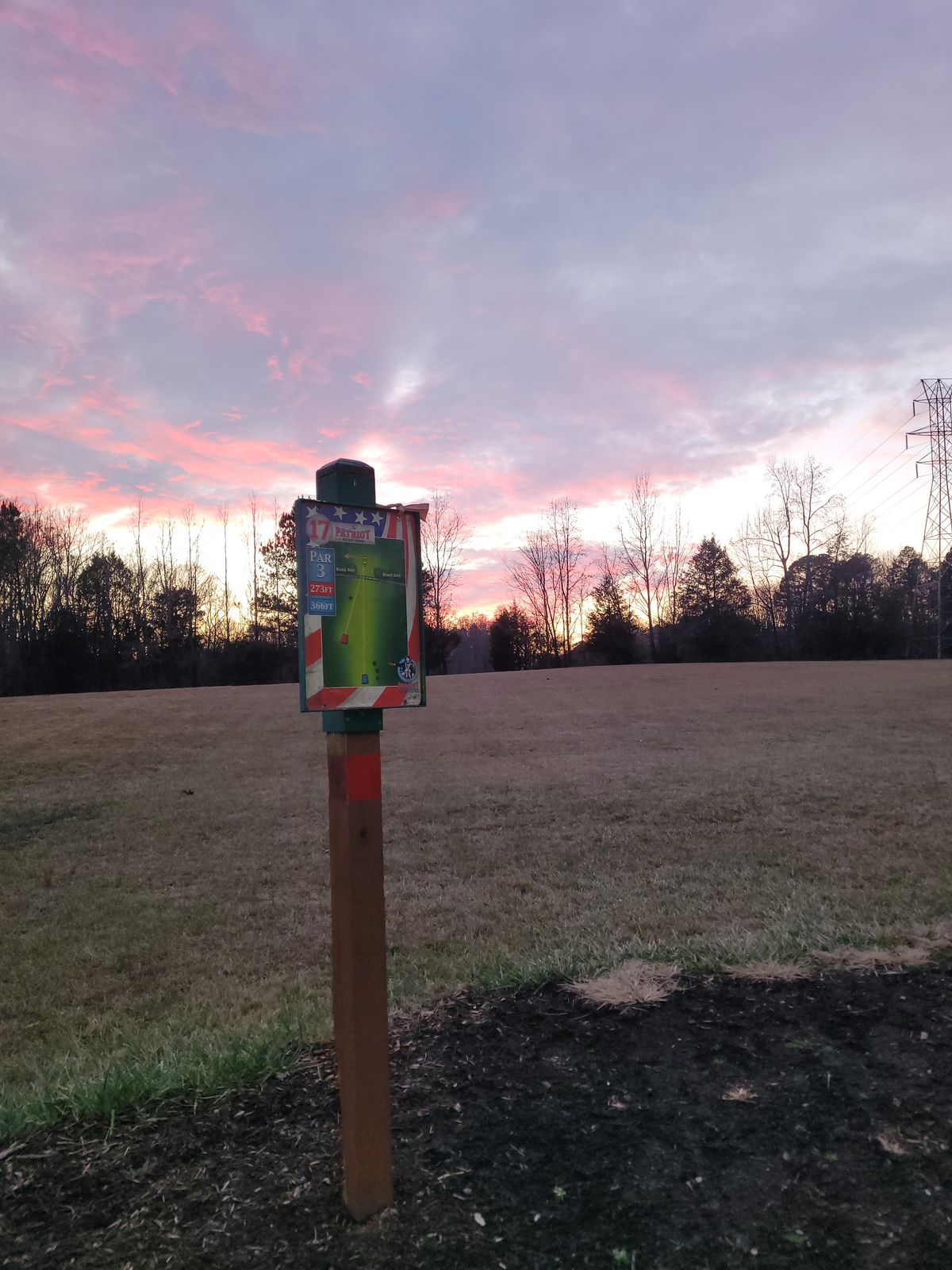 December sunset on 17