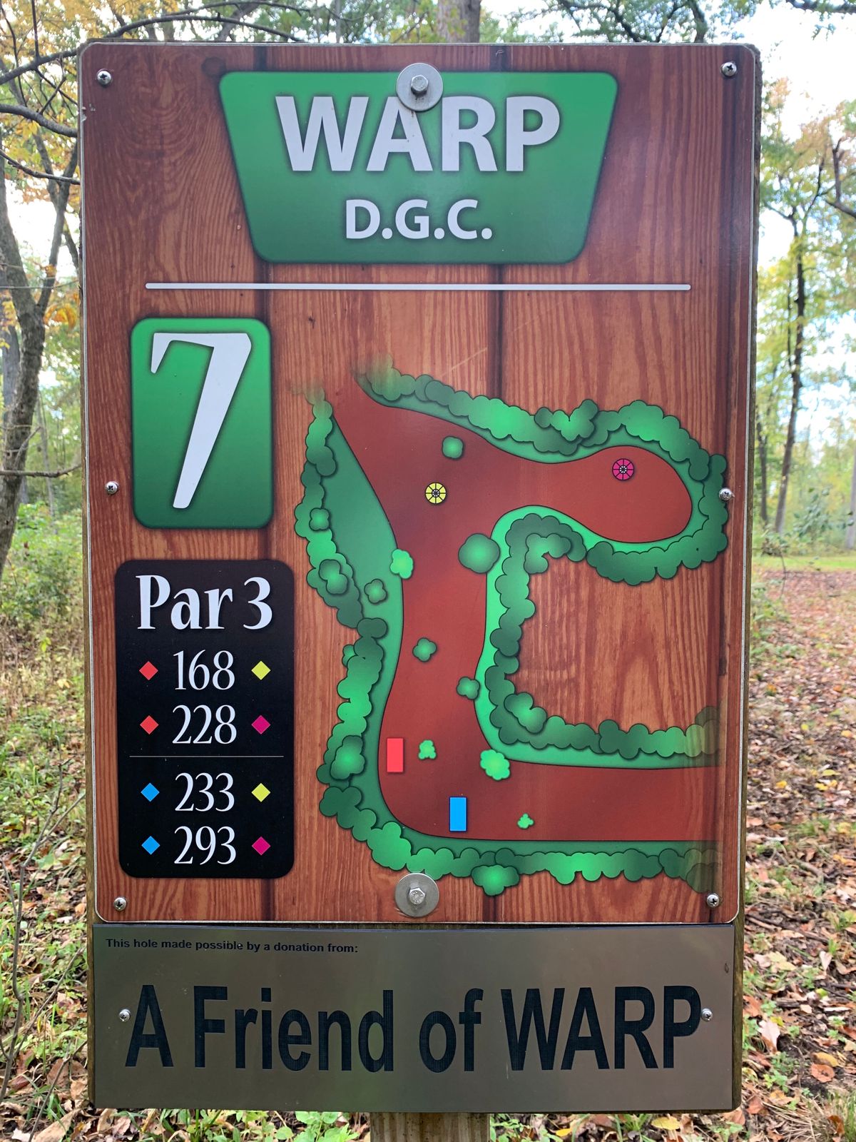 Long pin position moved straight back of short pin due to flooding of previous location.