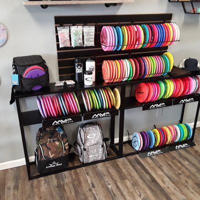 One of two disc racks.
