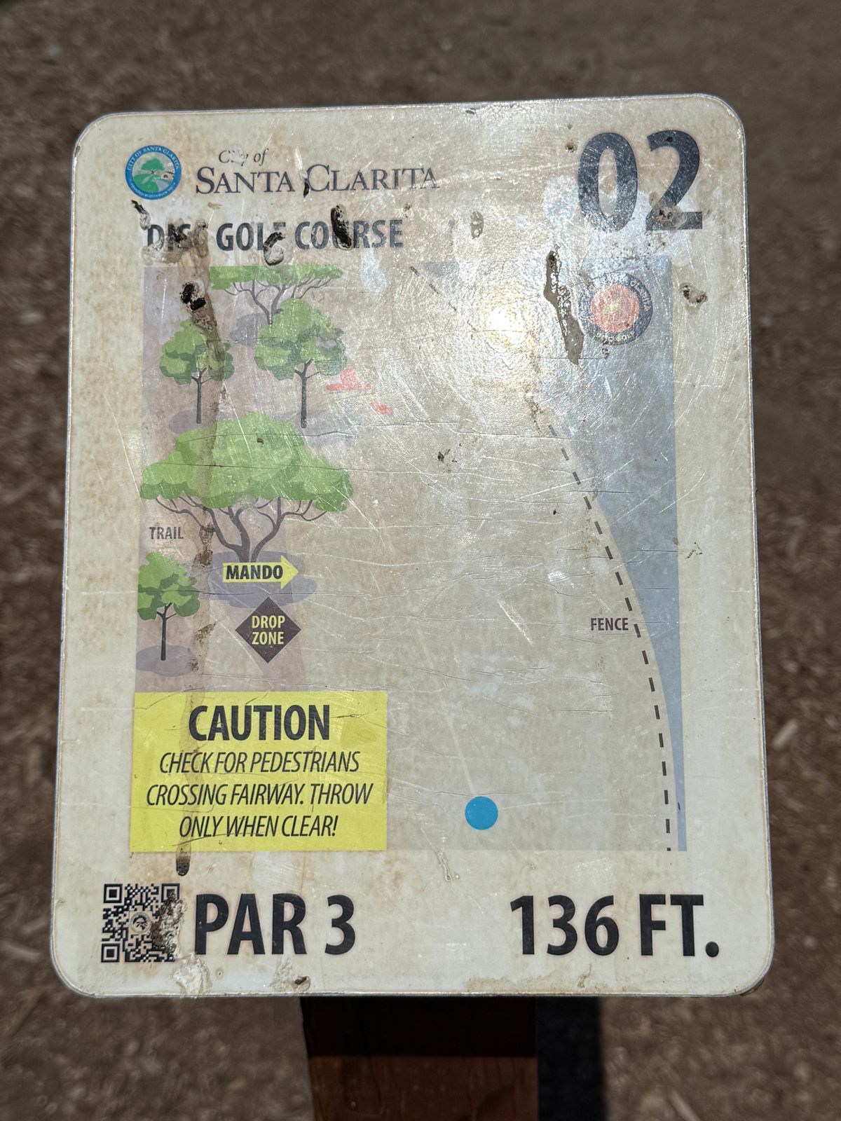 Hole 2 sign
