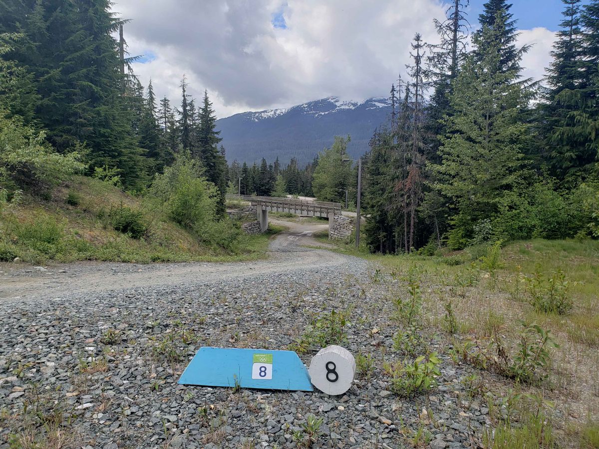 Hole 8 white tee.