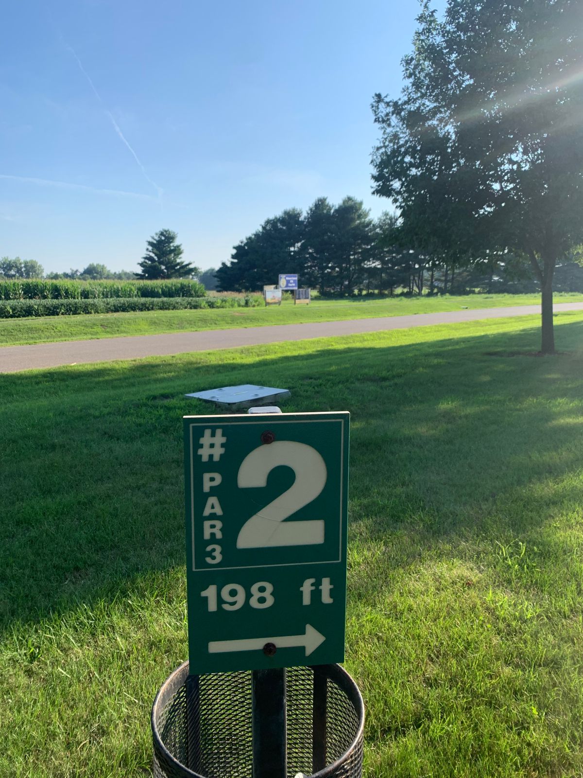Hole #2 tee sign