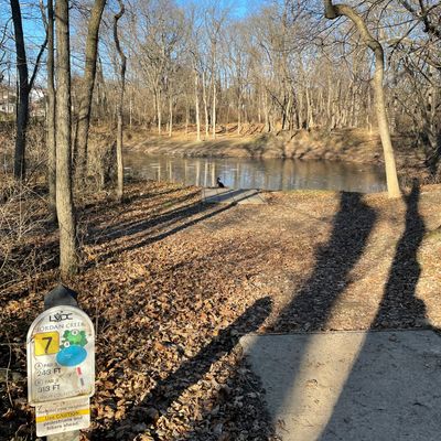 Hole 7, leaves are a bit thick but course played amazing