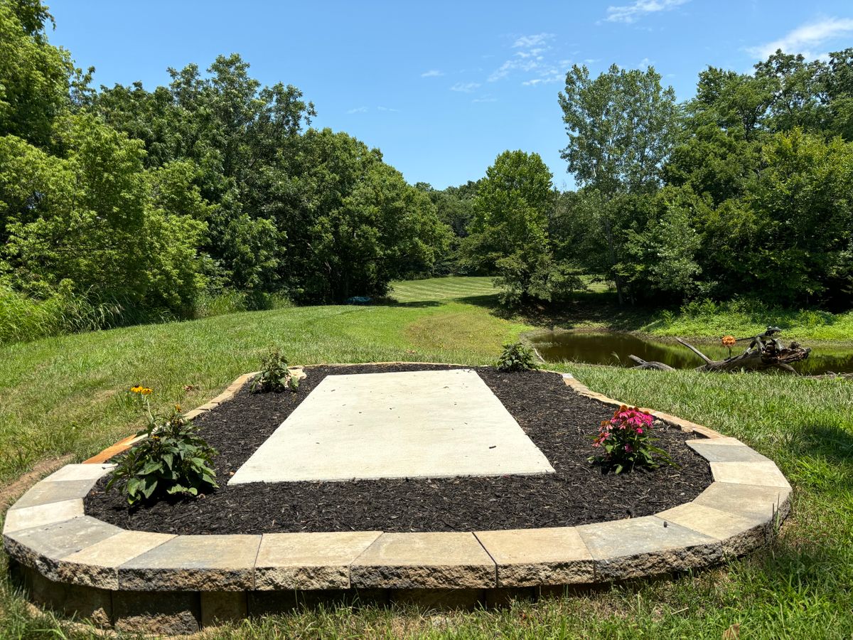 Hole #6’s Tee pad staring down the gap!