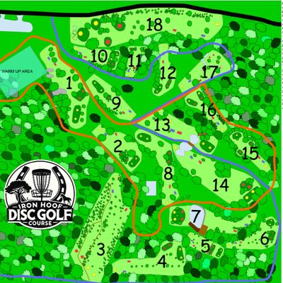 Course map located at kiosk