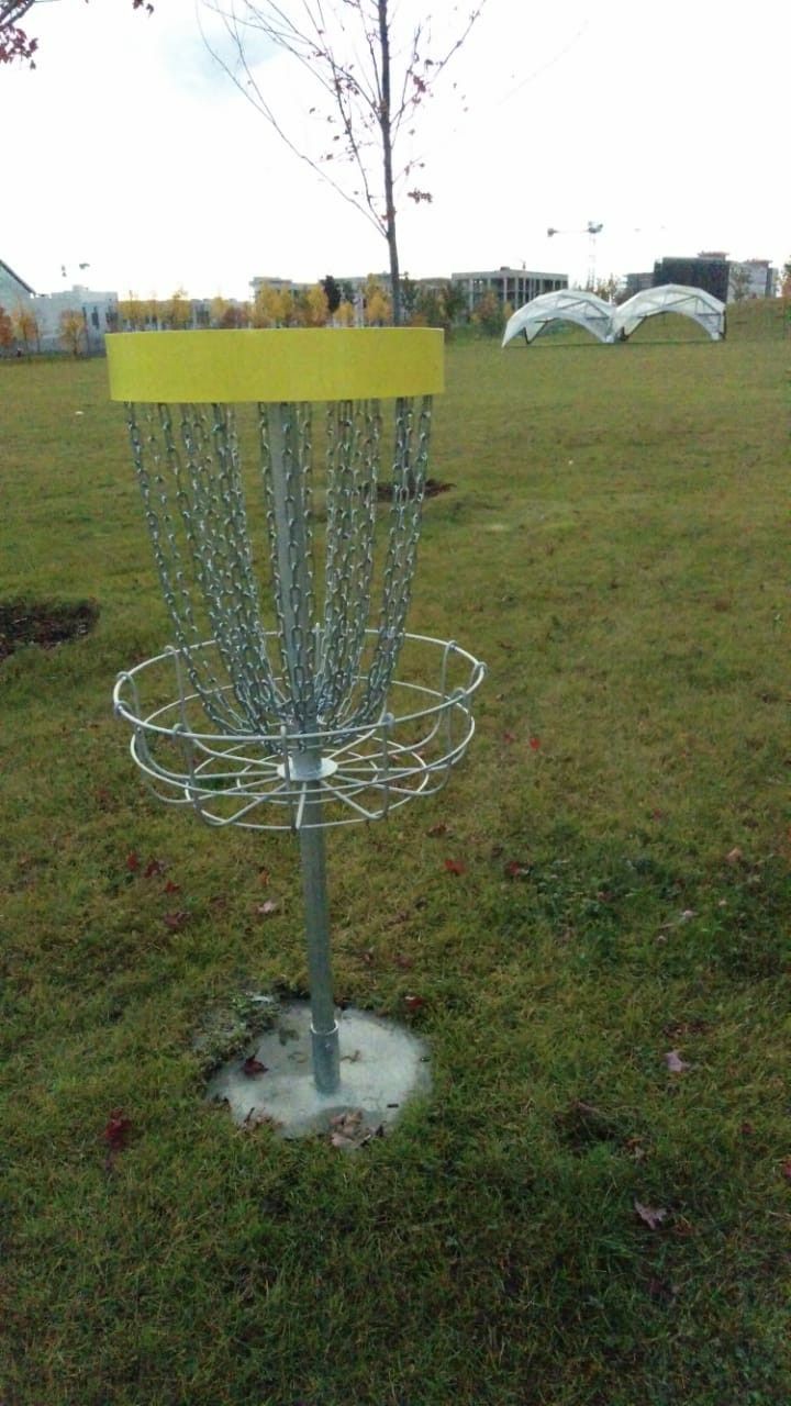 Hole #1 basket & fairway