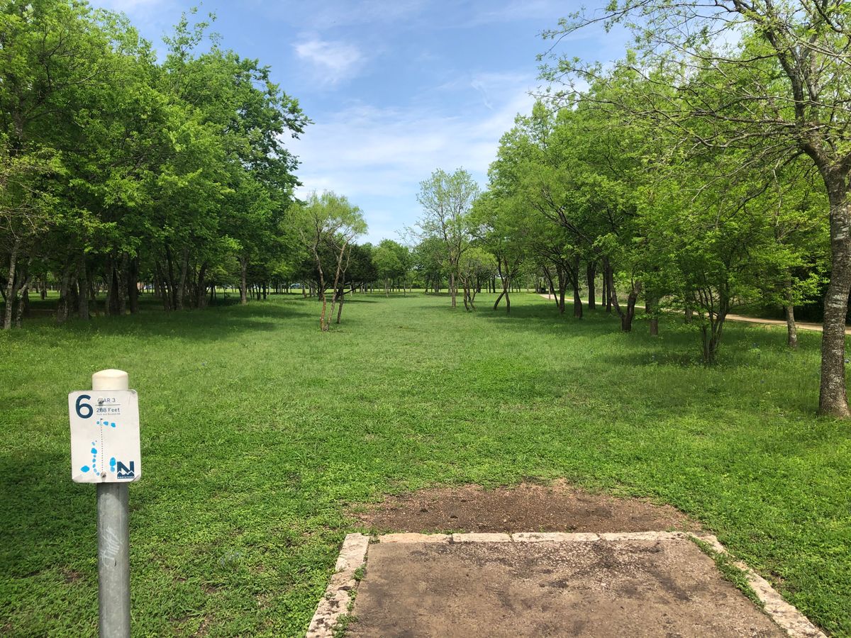 Hole 6 tee pad.