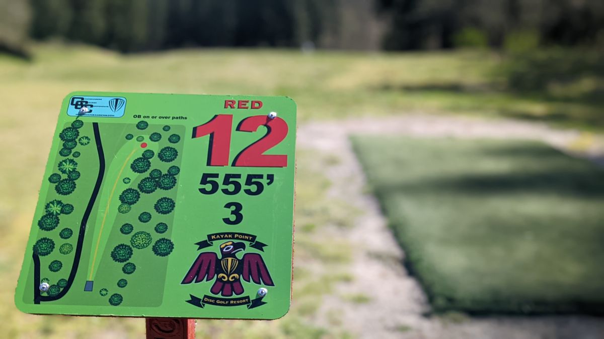 Old Hole 12 tee sign