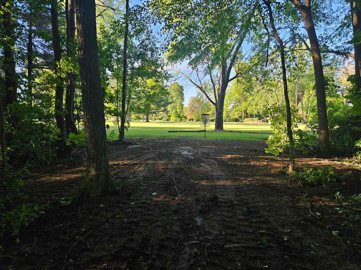 Hole 6 Basket in the "B" position, Spring 2024