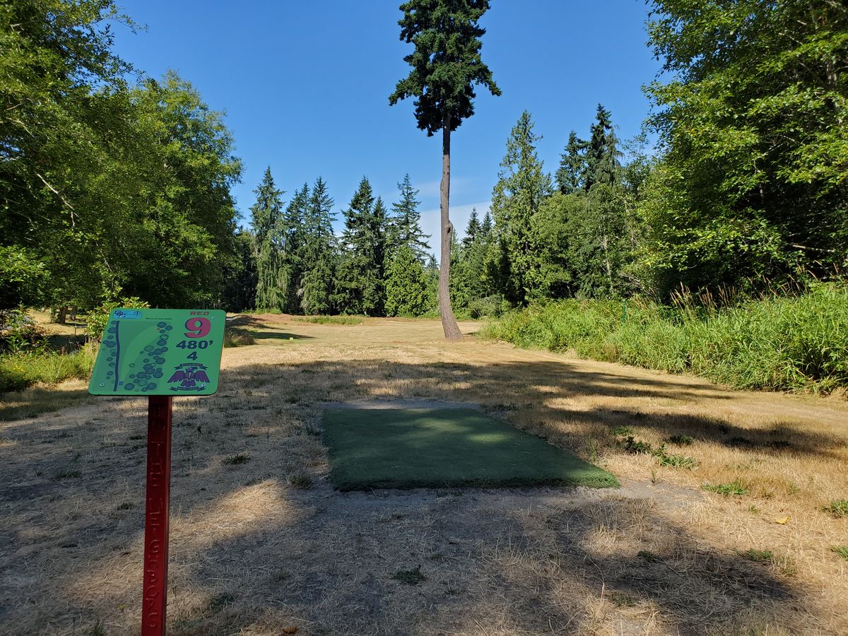 Hole 9 tee