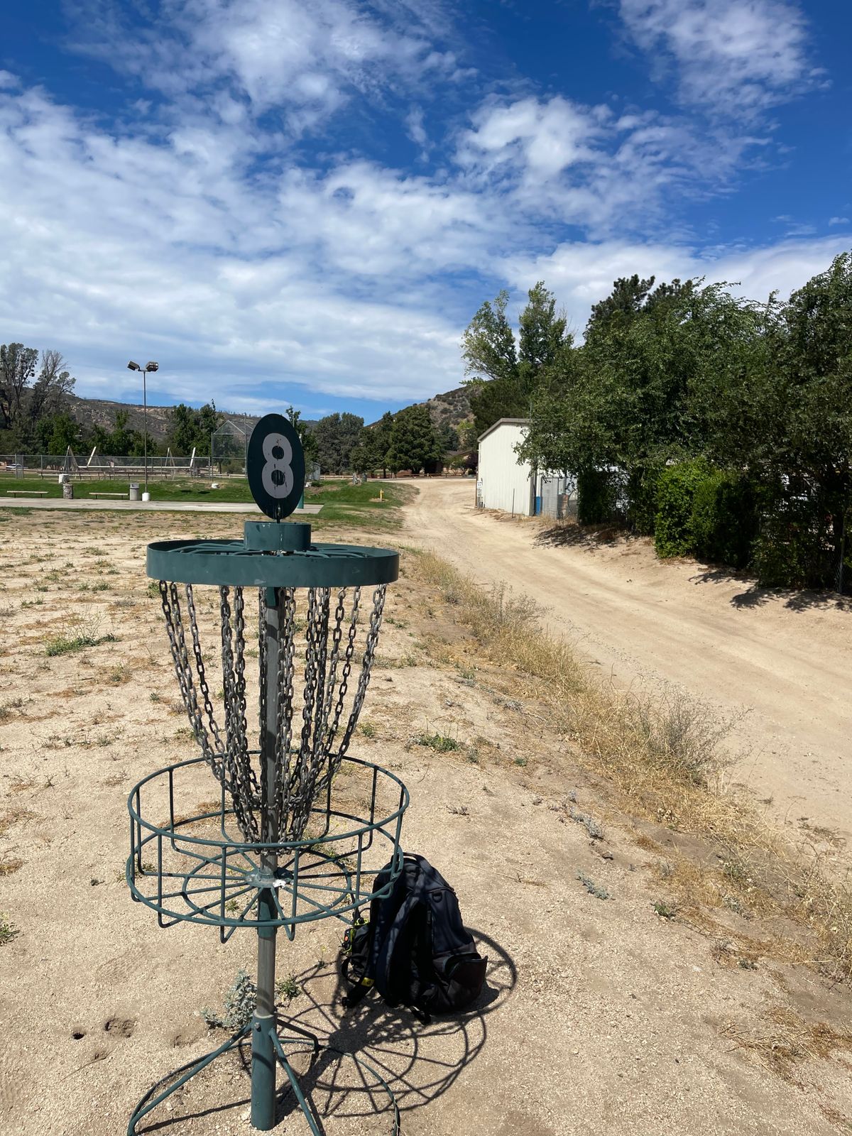 View of hole 8 looking back to tee pad