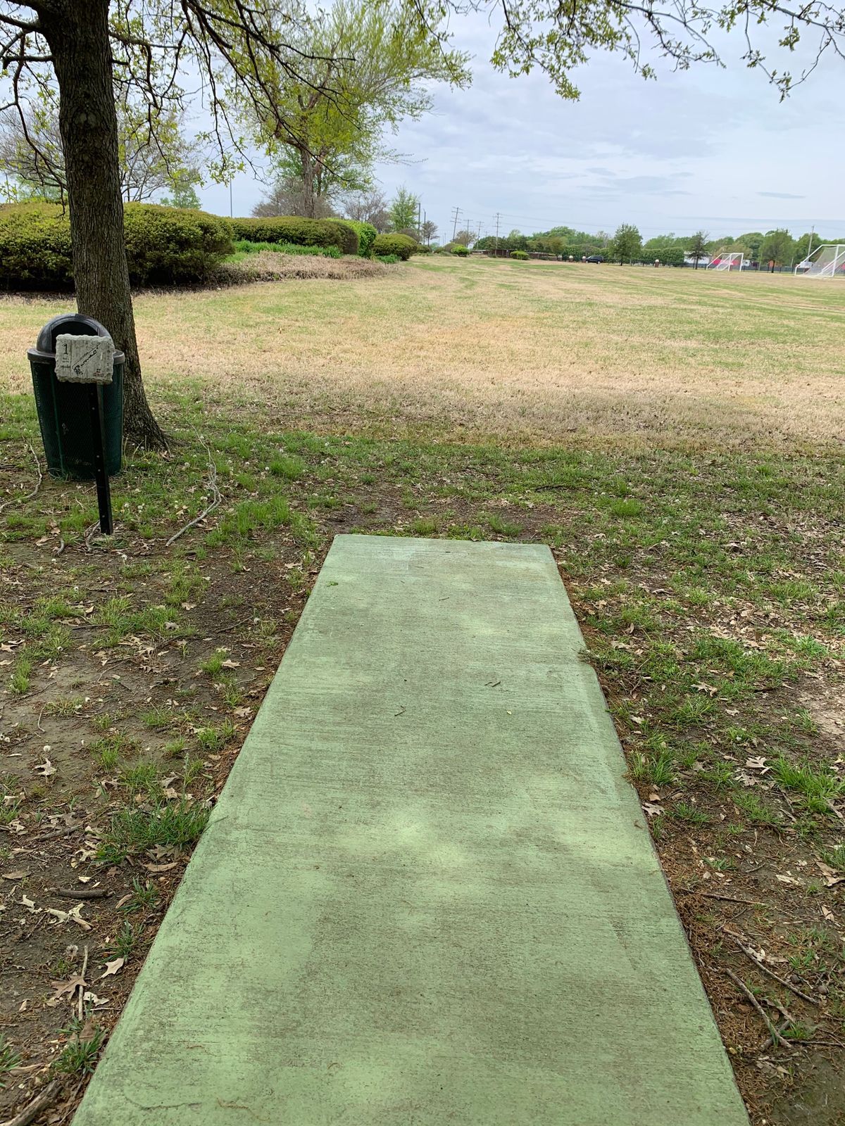Hole 1 tee.