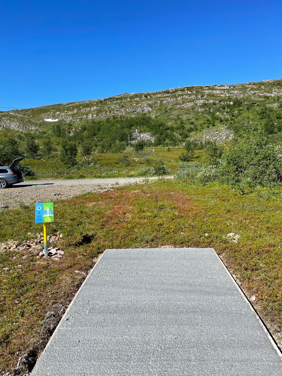 Teepad og teesign hull 4