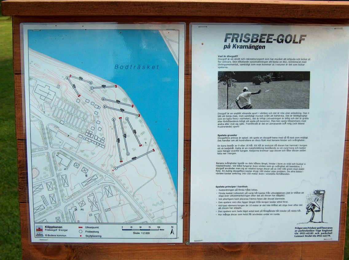 The original layout of the course.