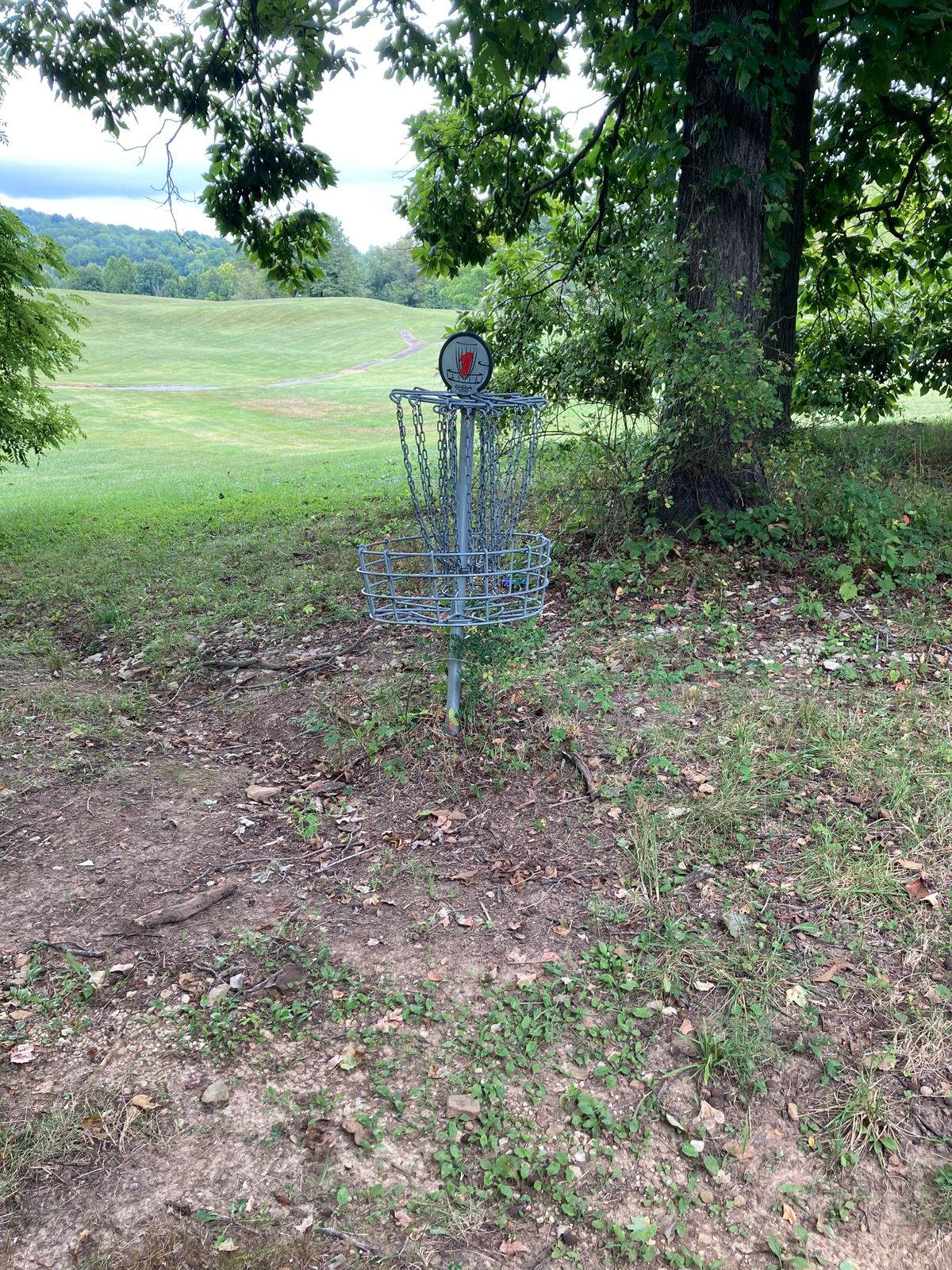 Hole 1 Basket.