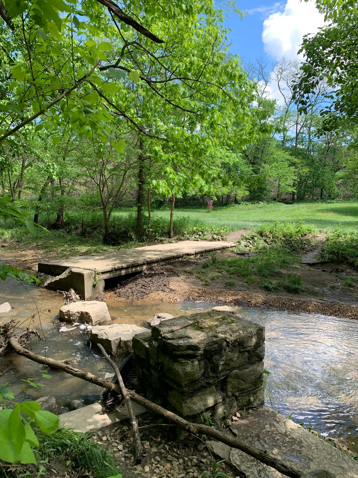 About to cross the creek on #2