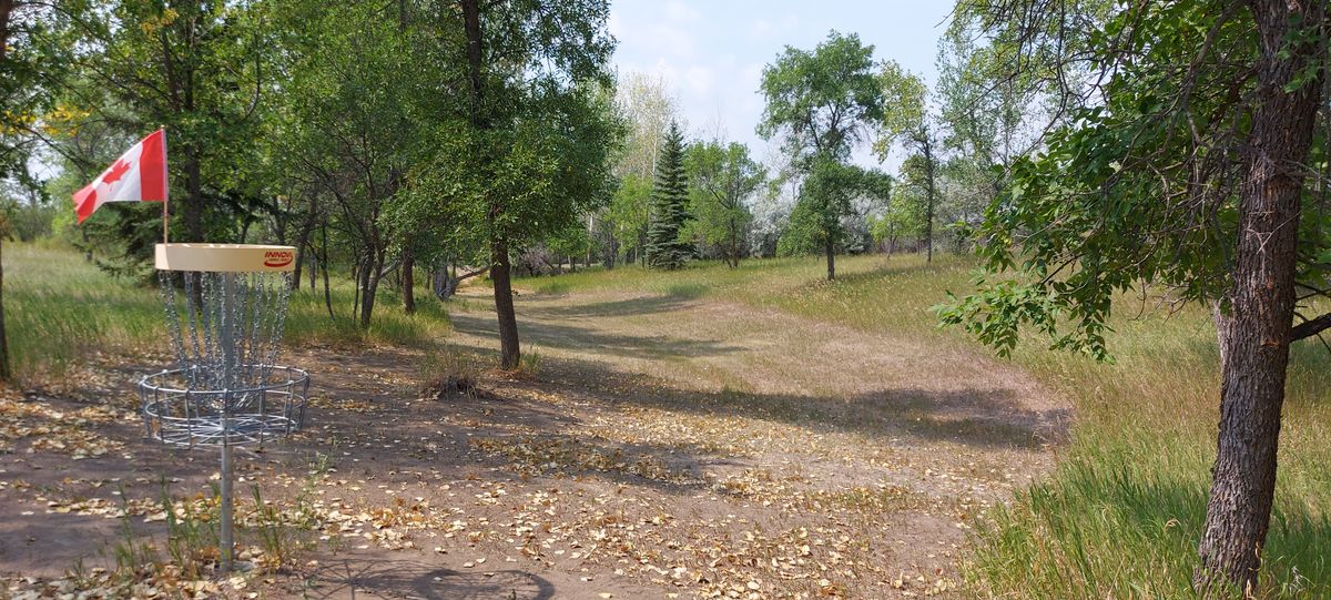 Reverse back up the fairway on hole 🍁🍀🍂🍀🍁