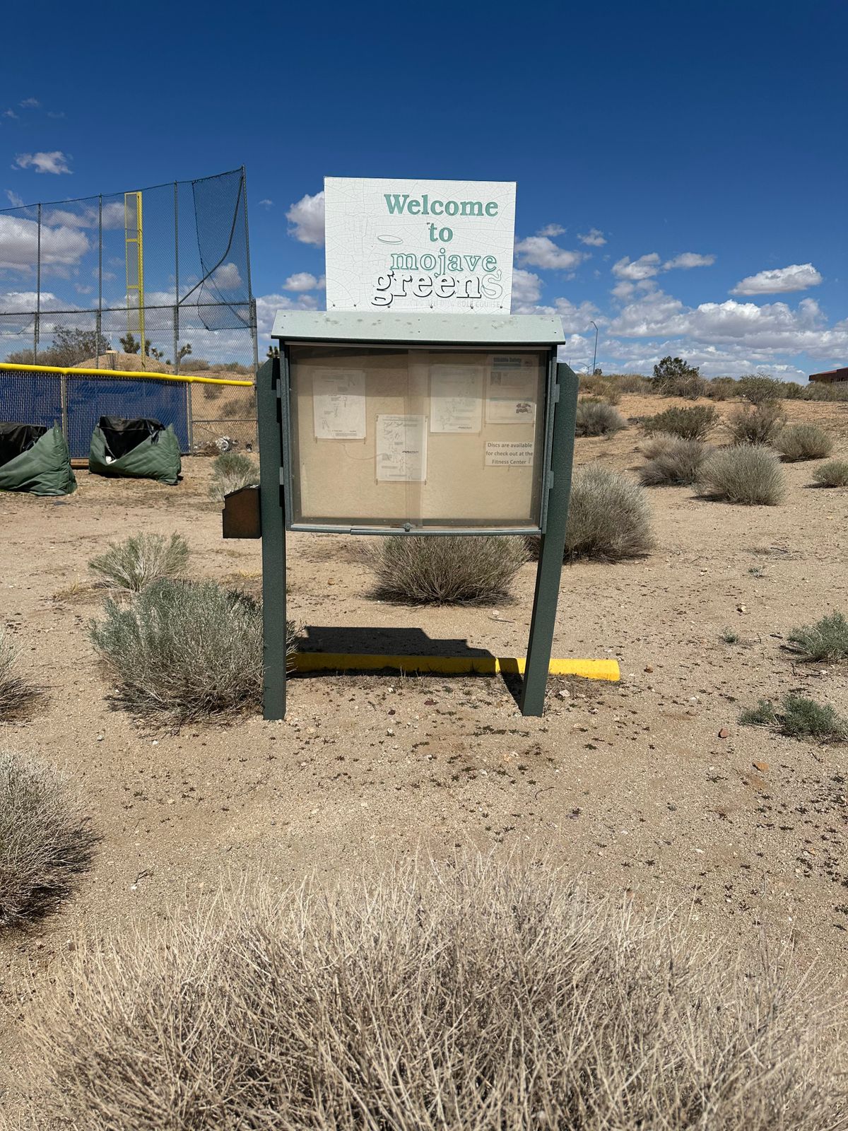 The welcome sign