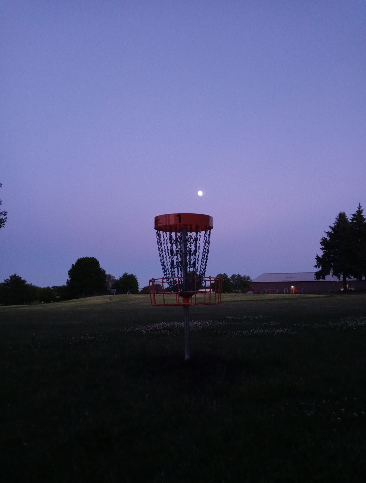Hole 1's basket