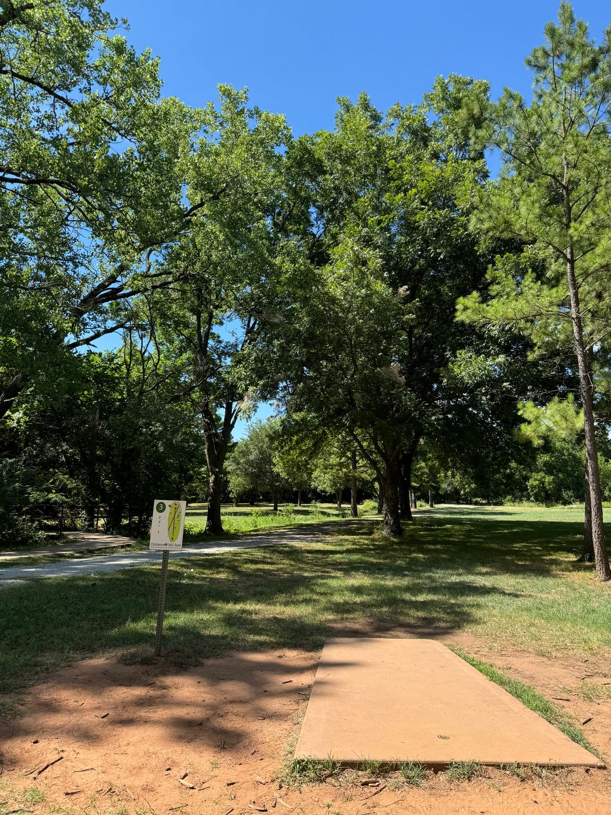 Hole 3 - over the creek shot.