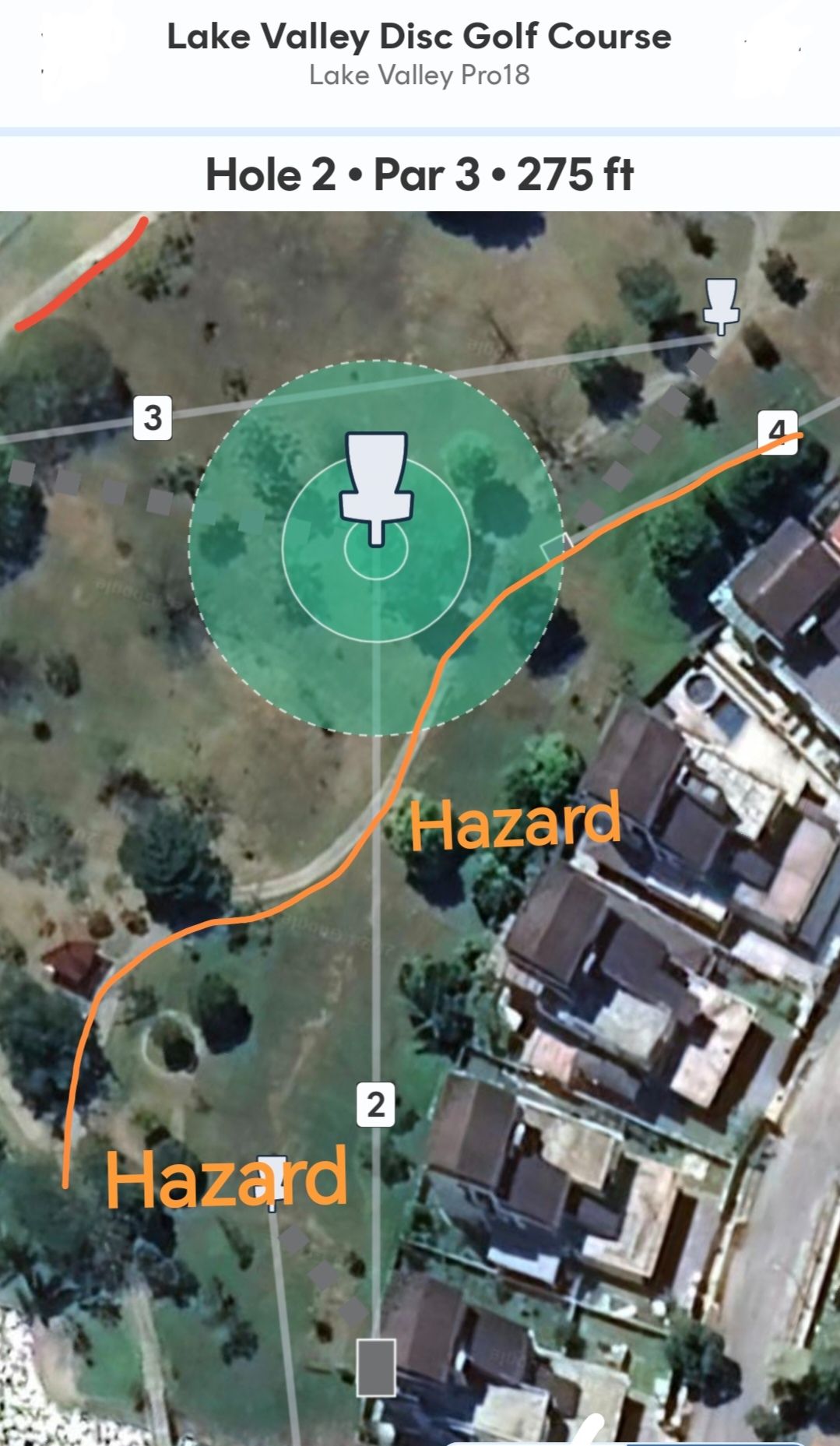 Disc landed in Hazard area will gets 1 stoke penalty. 