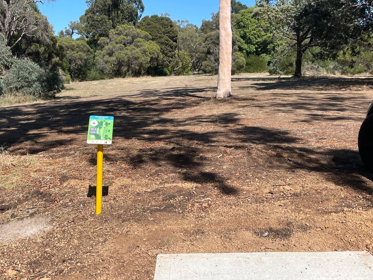 Hole 4 tee