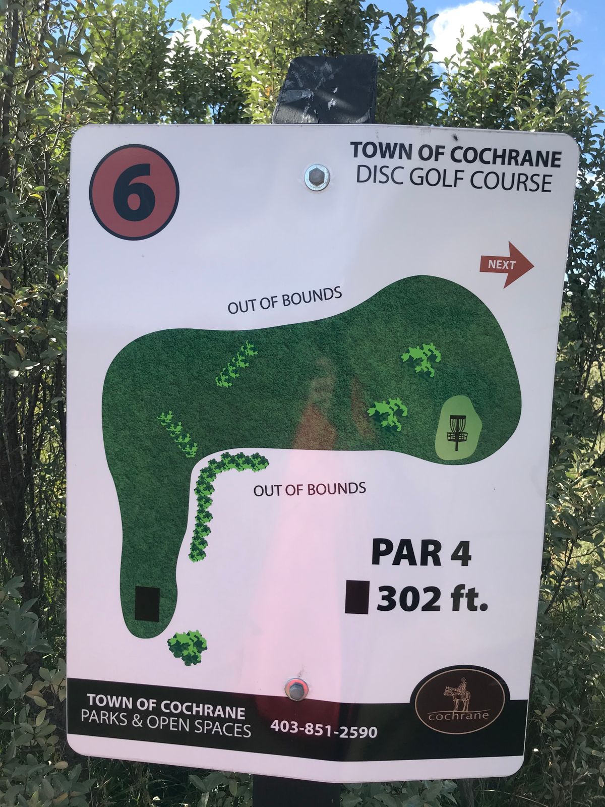 Hole 6 layout