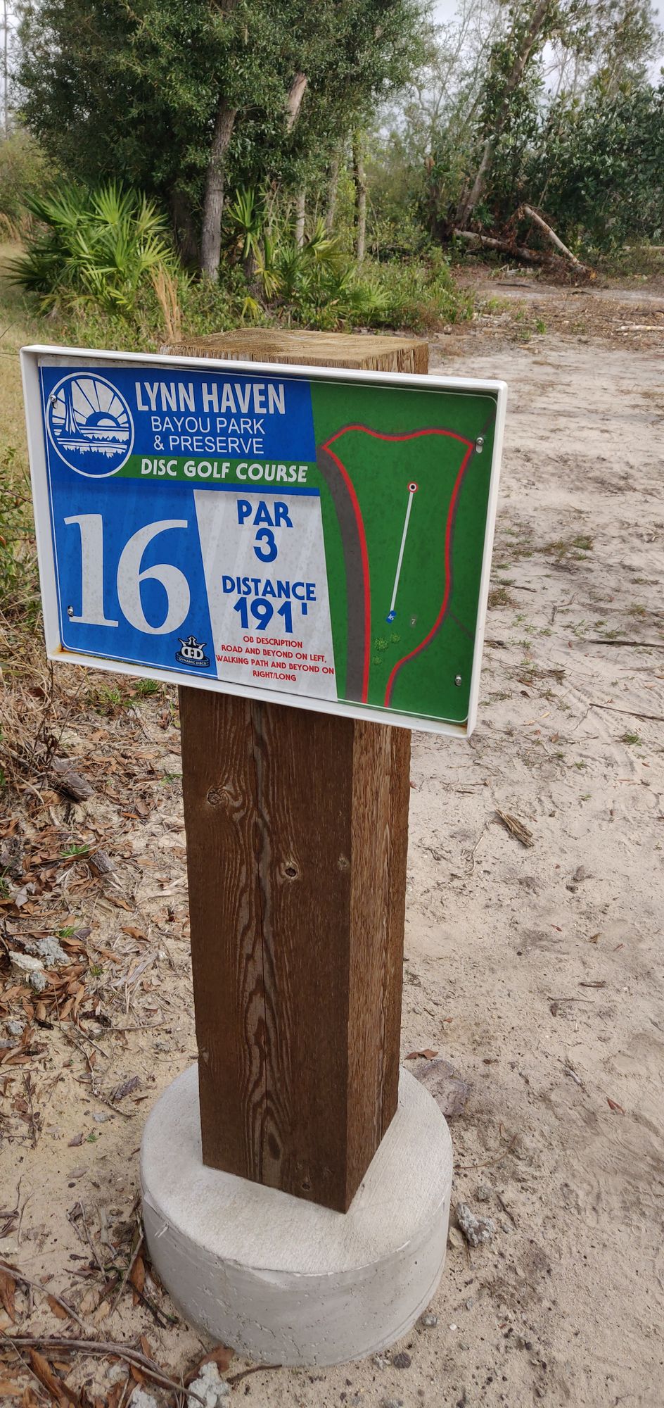 Hole 16 teesign