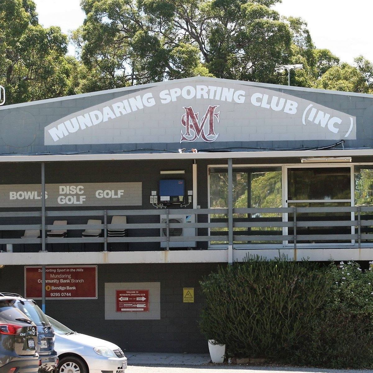 Clubrooms from Carpark
