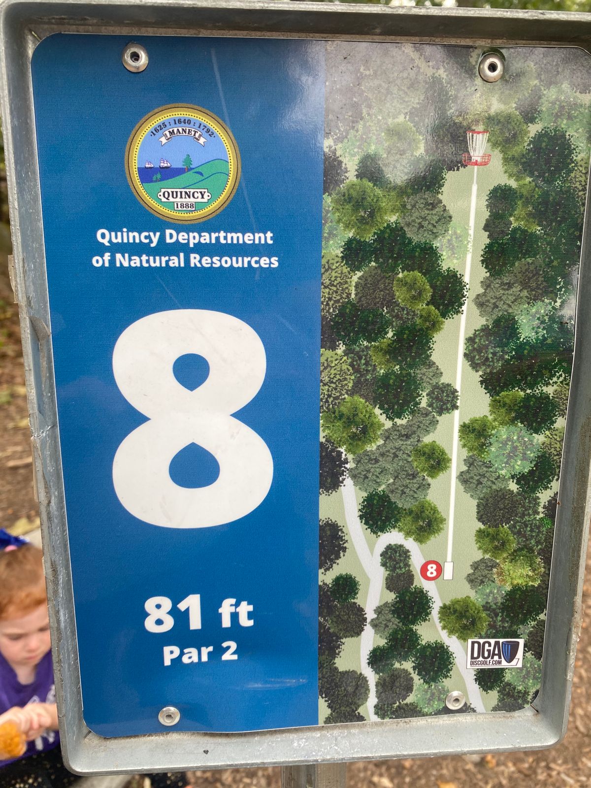 Hole 8 layout